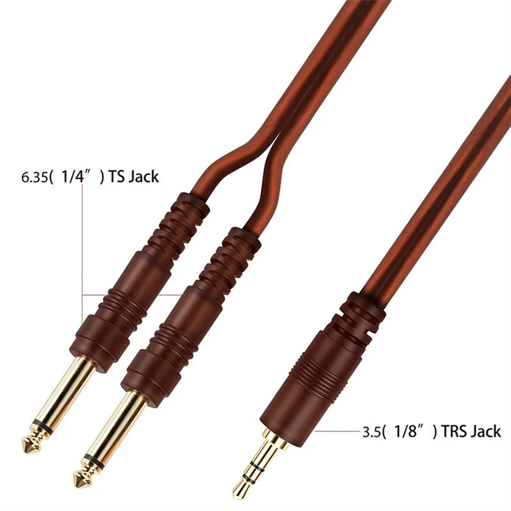 6.35mm To 3.5mm For Amplifier factory 6.35mm To 3.5mm For Amplifier factory